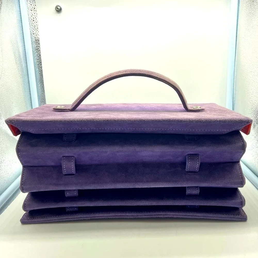 HESTER VAN EEGHEN women’s purple accordion limited edition purse from Amsterdam - Picture 2 of 16